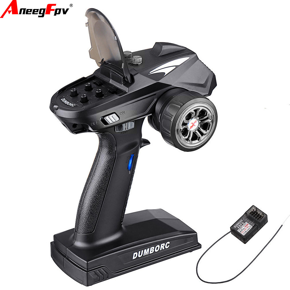 DumboRC X6 2.4G 6 RC Transmitter with X6FG/X6F/X6DC/X6DCG Receiver for RC Car Boat Tank Remote Contr