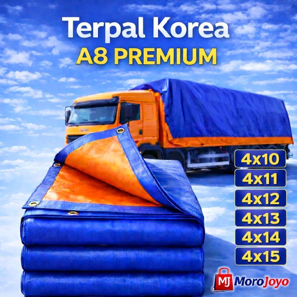 Terpal Korea A8 Biru Oren 4x10 4x11 4x12 4x13 4x14 4x15 terpal plastik terpal truk terpal fuso terpa