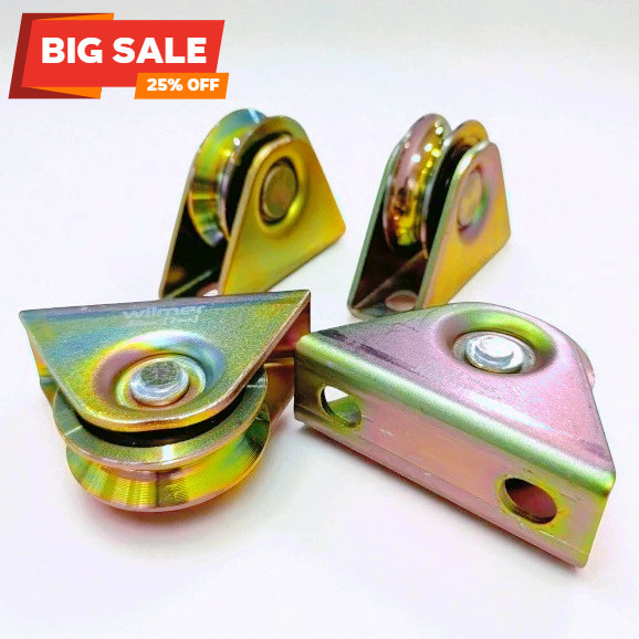 Roda Pintu Pagar Besi Roda Pagar Model U & V Roda Besi Roda Rel Roda Gerbang Rel Pagar Roda Gerbang