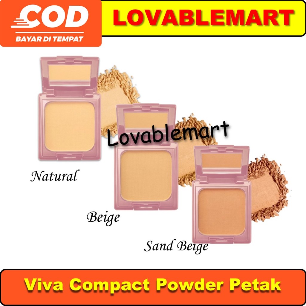 Lovablemart VIVA COMPACT POWDER PINK 12GR - GLOW UP WITH UV PROTECTION - VIVA COMPACT POWDER PINK