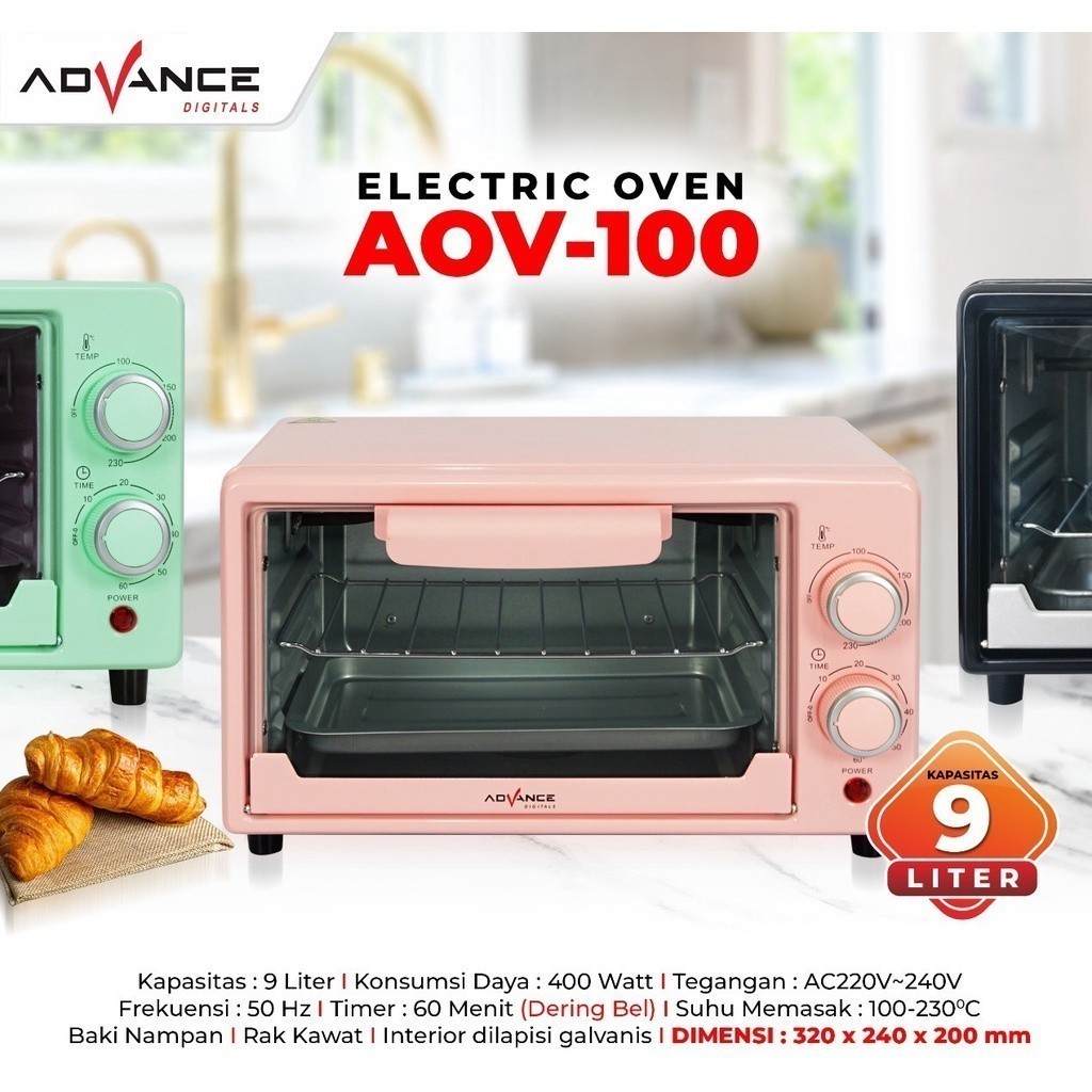 OVEN Advance / Oven Listrik / Oven Mini AOV 100 / Microwave MIni Advance