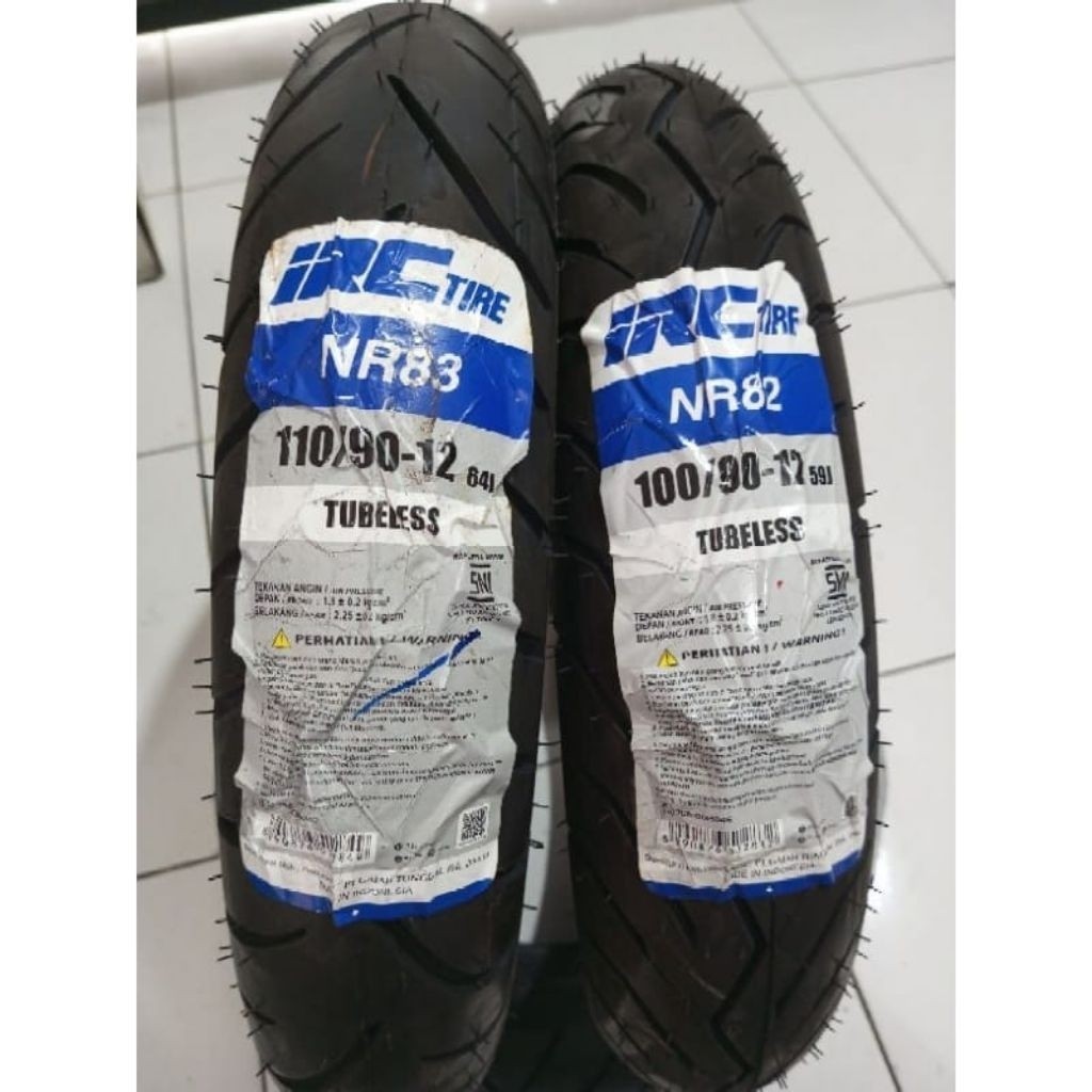 SEPASANG / SATUAN BAN MOTOR SCOOPY IRC RING 12 SCOOPY GENIO FREEGO NEW TUBELESS DEPAN BELAKANG SEPAS