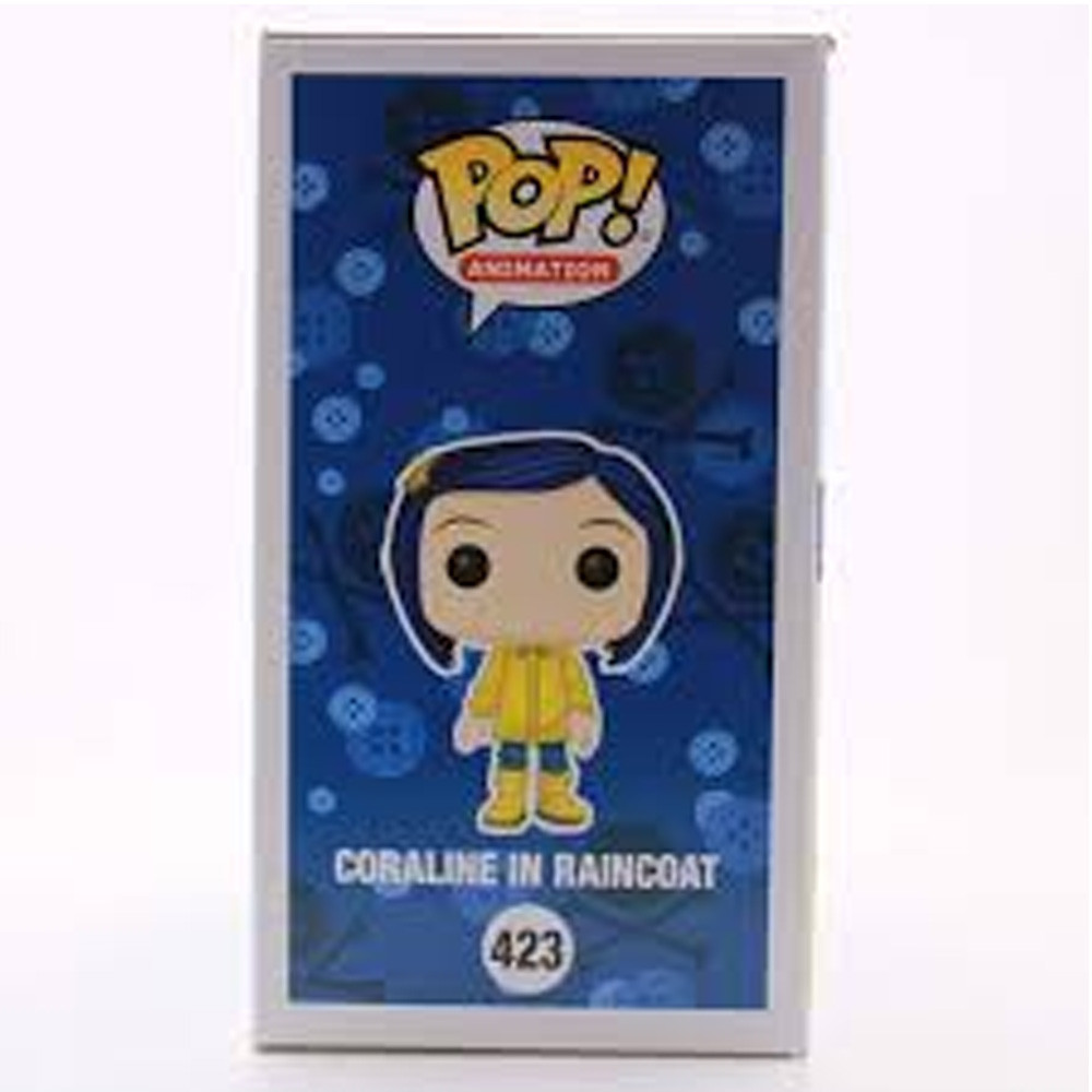 Funko Pop Animation Coraline in Raincoat #423 Action Figure Toys Collection Vinyl Dolls Model Hallow