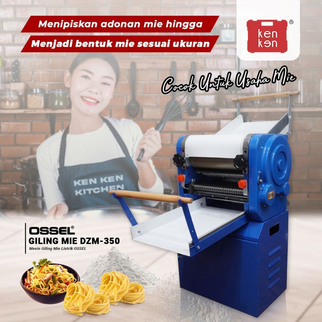 Giling Mie Listrik DZM350 Mesin Gilingan Mie Listrik - OSSEL Mesin Cetak Mie Besar Kapasitas Produks