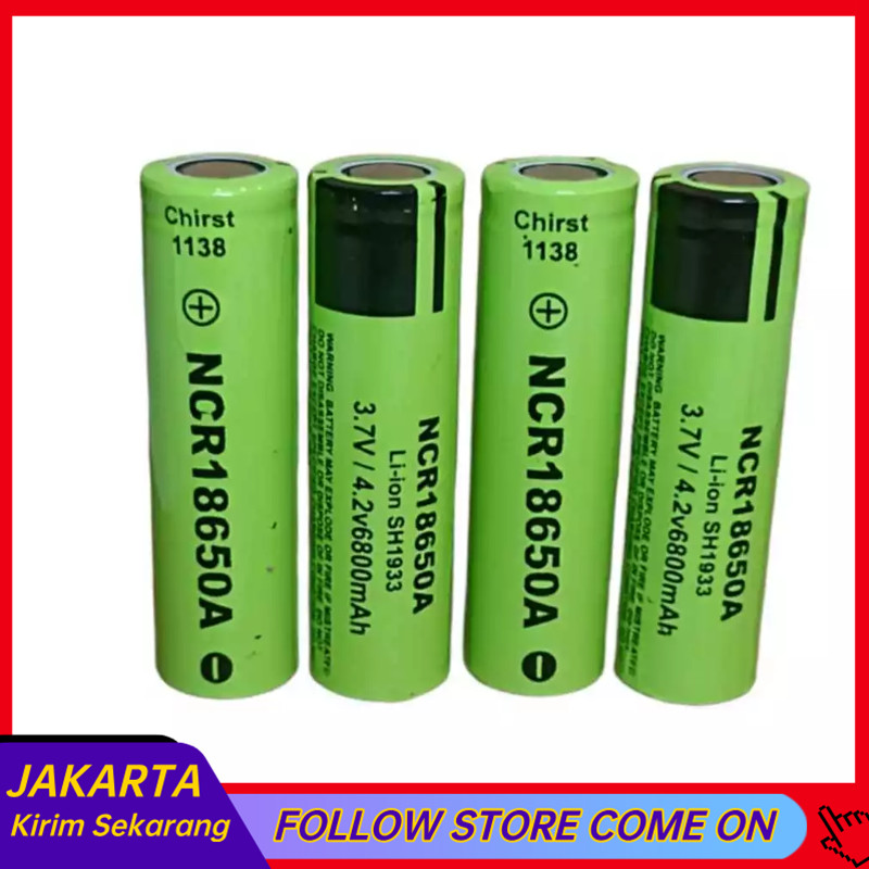 BATERAI 18650 6800MAH 3.7/4.2v VOLT BATERAI RECHARGEABLE