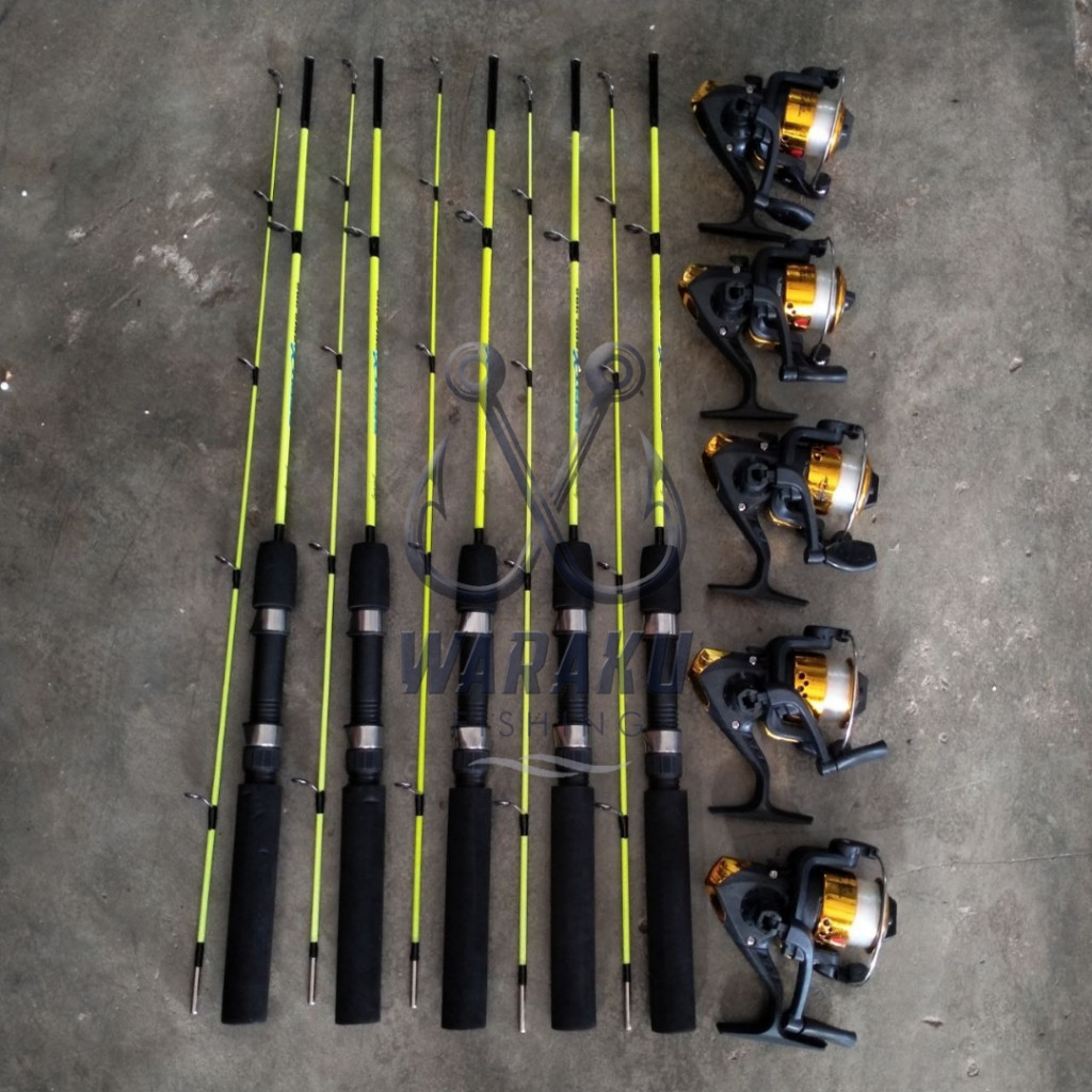 BISA (COD) Joran Pancing Udang 3set / 5 set Action Lentur