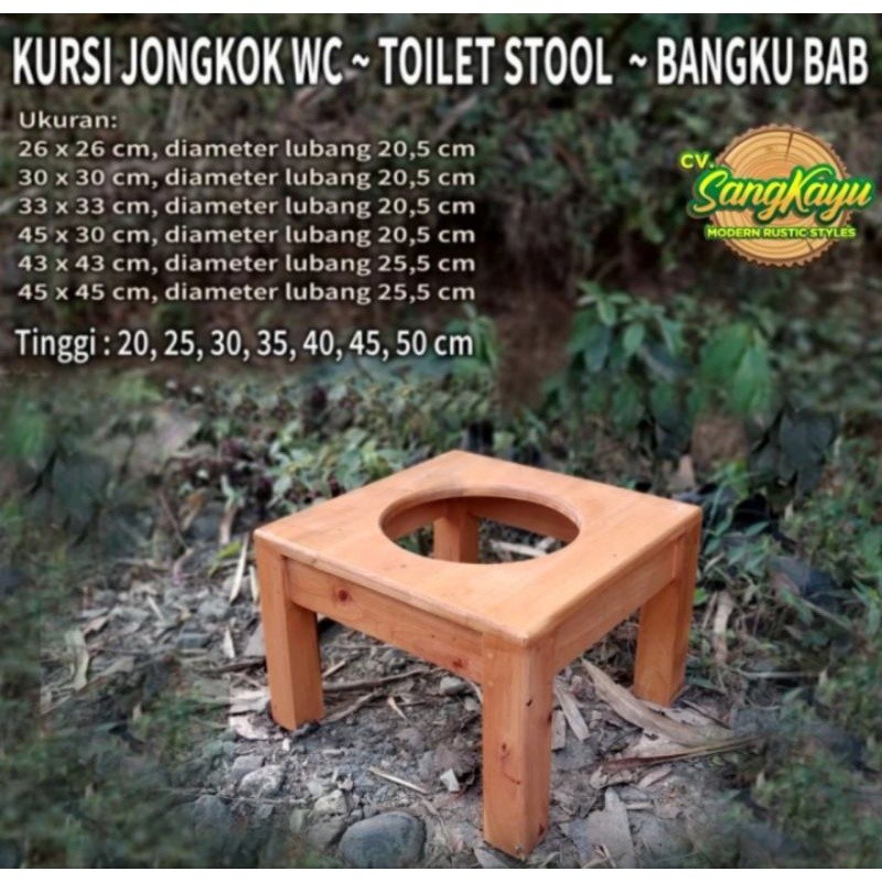 Kursi Toilet Wc closet portabel Kursi jongkok WC duduk kursi bolong Wc
