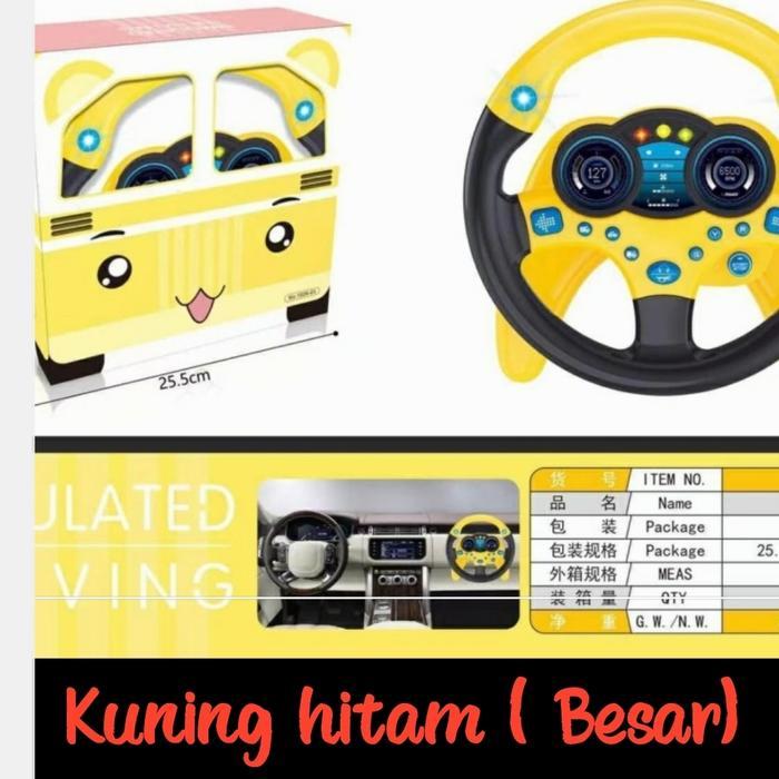 Mainan Edukasi Anak Setir Mobil / Menyetir Mobil TOY CARS - kuning besar