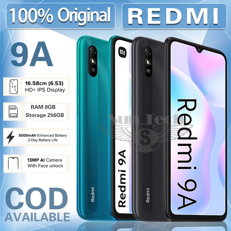 Ponsel Xiaomi Redmi 9a Ram 6/128GB  ori Baru 6.35 LCD 5000mAh Ai kamera HD Garansi Resmi 1 Tahun COD
