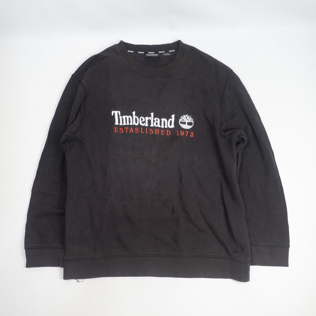 Timberland Heritage Logo Heavyweight Crewneck Sweatshirt - Preloved