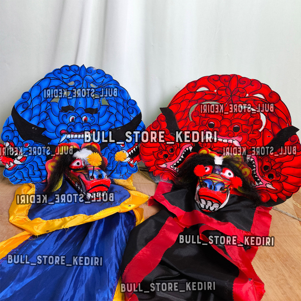 Barongan Anak  Caplokan Dengan Ukir Kayu Sengon Dan Motif Naga