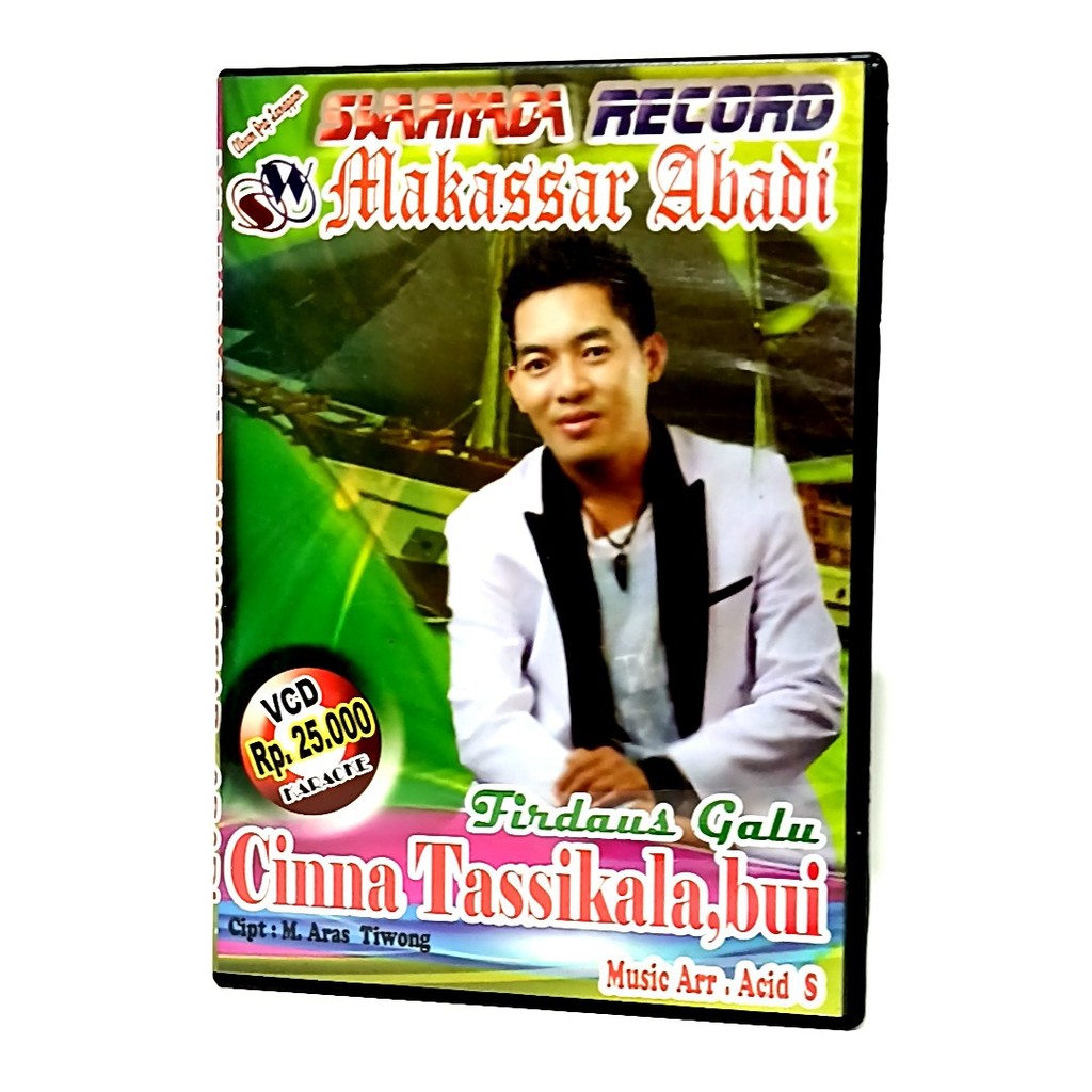 kaset CD VCD Makassar Abadi Firdaus Galu Cinna Tassikalabbui Swarnada Record