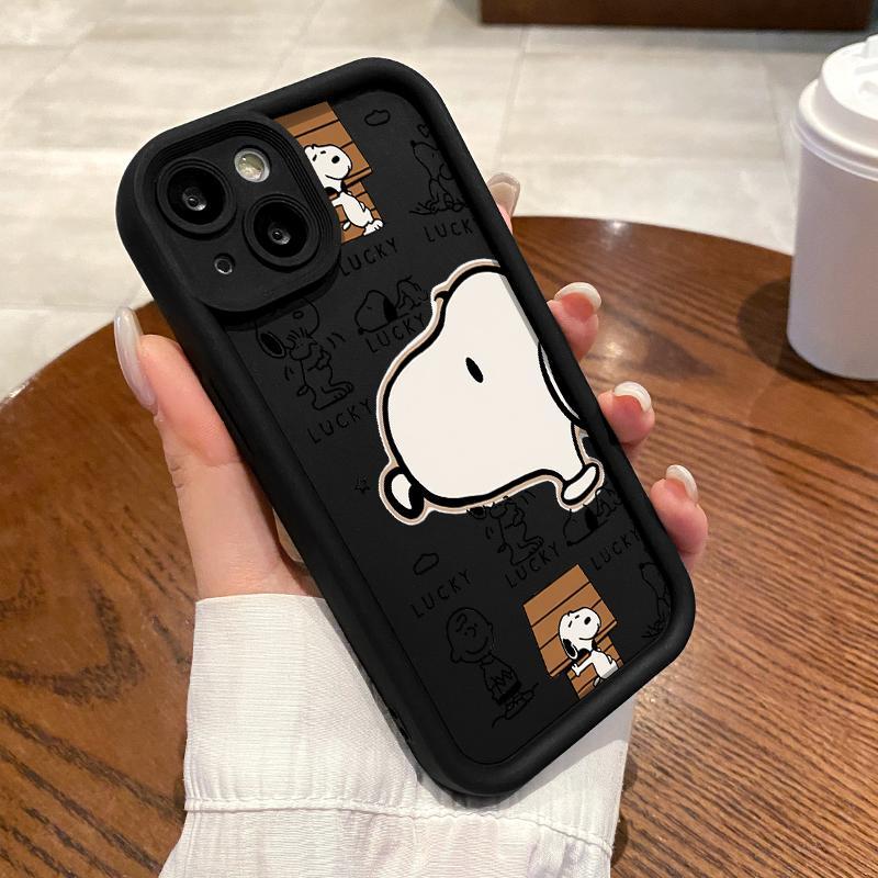 Case Xiaomi Redmi Note 14 4G 5G Pro 5 Plus 6 6A 8 8A Dual Turbo 4 Soft Silicon Camera Cartoon Snoopy