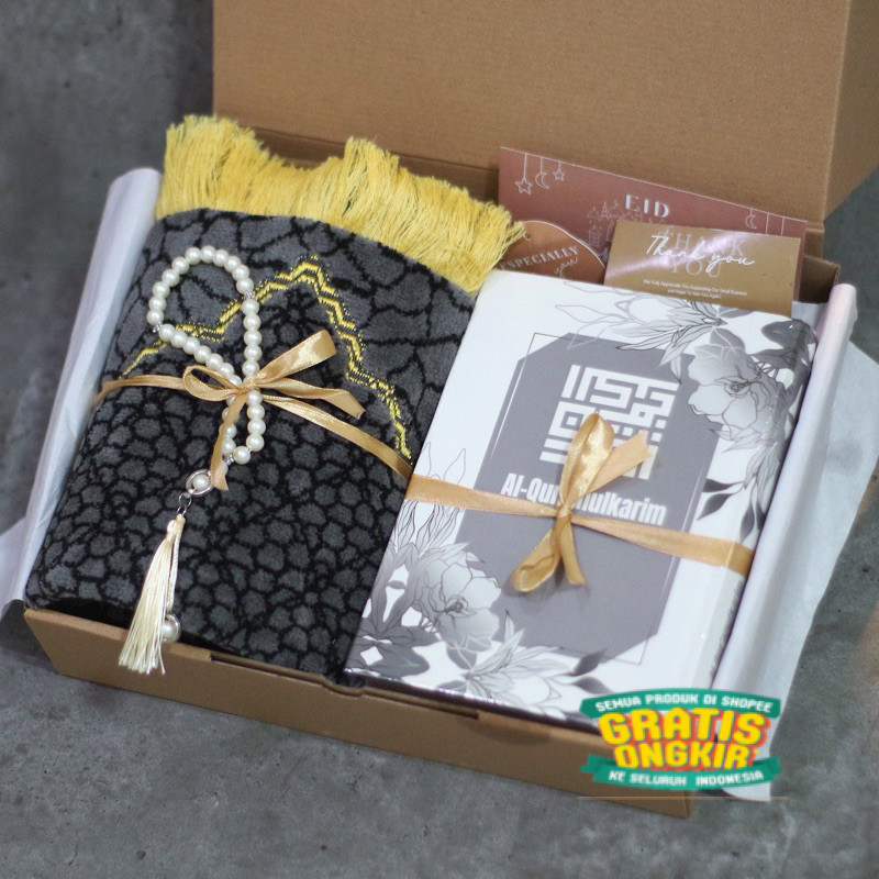paket sajadah alquran hampers lebaran idul fitri seserahan alat sholat mahar pernikahan kado perempu