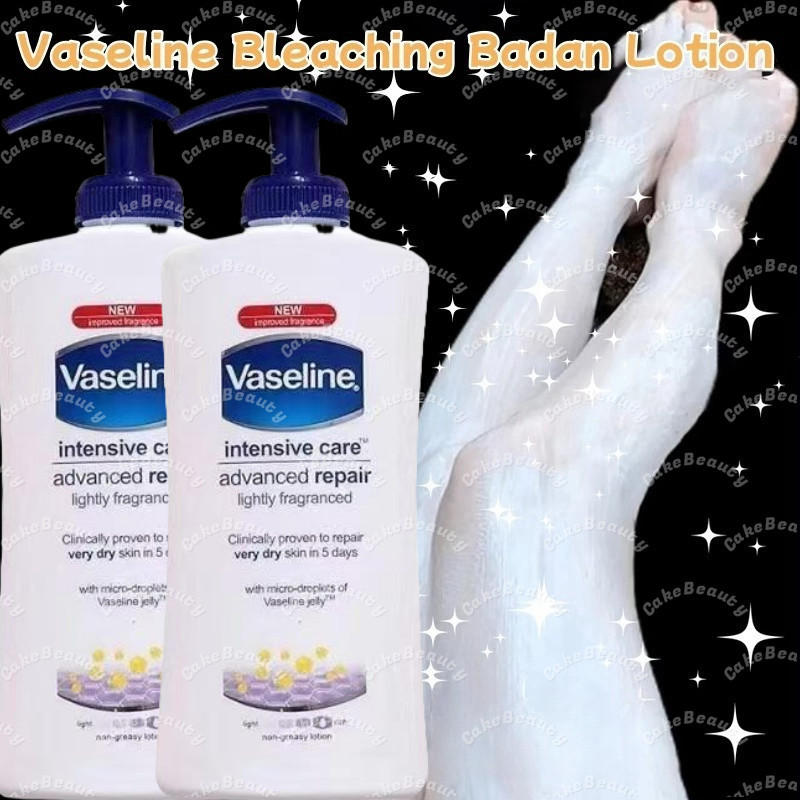 VASELINE Intensive Care Body Lotion Advanced Repair for Dry Skin Deep Moisturizing Smoothing Whiteni