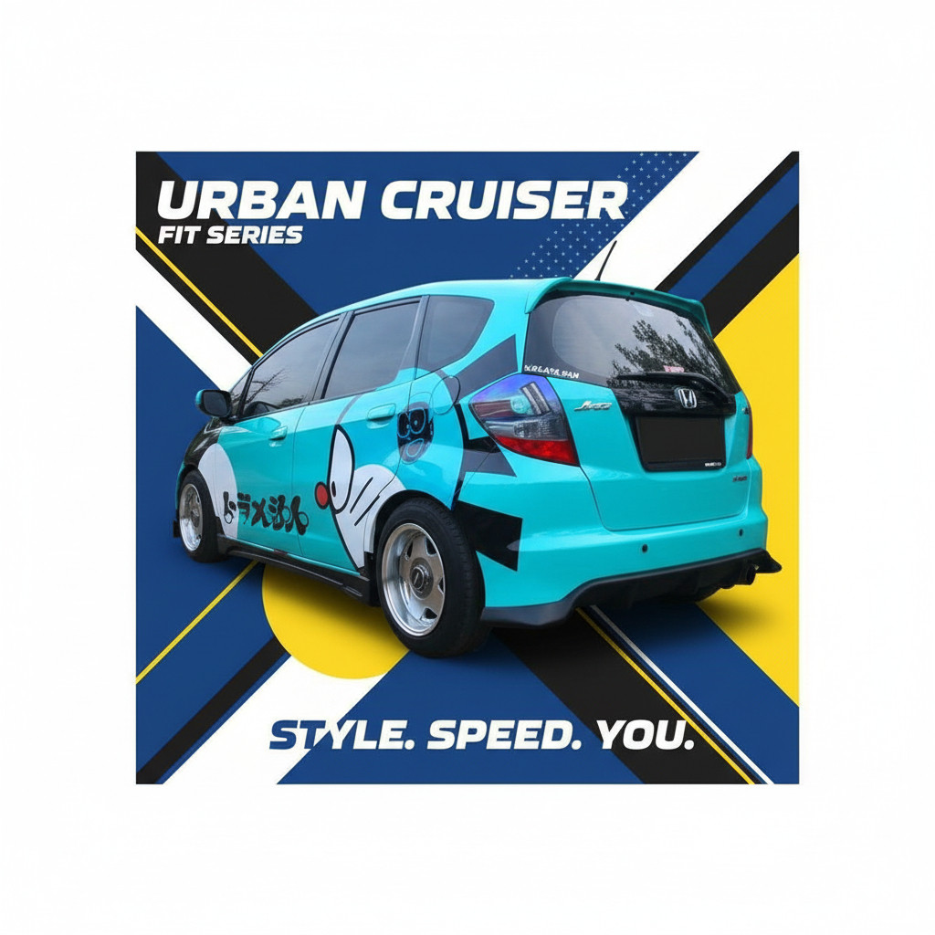 bodykit belakang jazz ge8 js racing 2008-2011