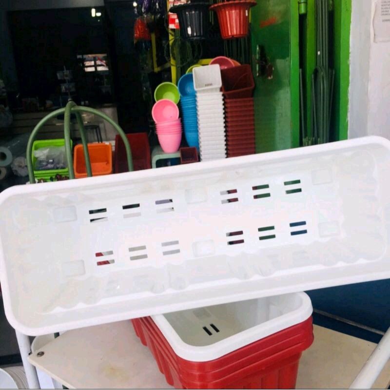 TerbaruPot Segi Pot Panjang Alpen 50, Pot bunga kotak segi panjang, pot plastikPROMO