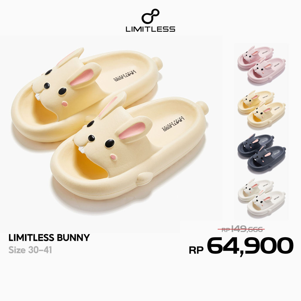 Limitless - Sandal Kelinci Anak Cewek BUNNY Terbaru 2026 Sandal Rabbit Anak Perempuan Sendal Kelinci