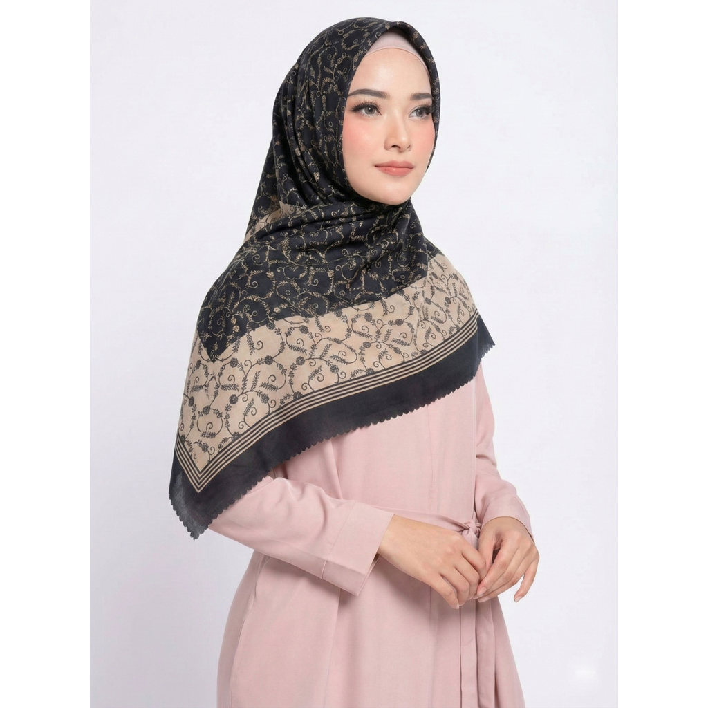 TERBARU Hjibas segi empat motif Kerudung Segi empat hijab segi empat motif  jilbab motif terbaru / k