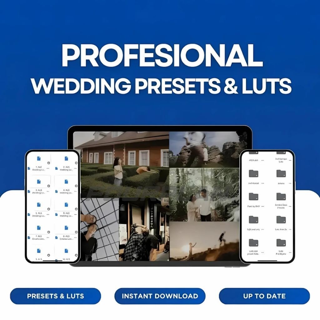 ALL Preset Vendor Wedding LIGHTROOM & LUTs - Preset & LUTs Video, Kamera Setting, Tutorial