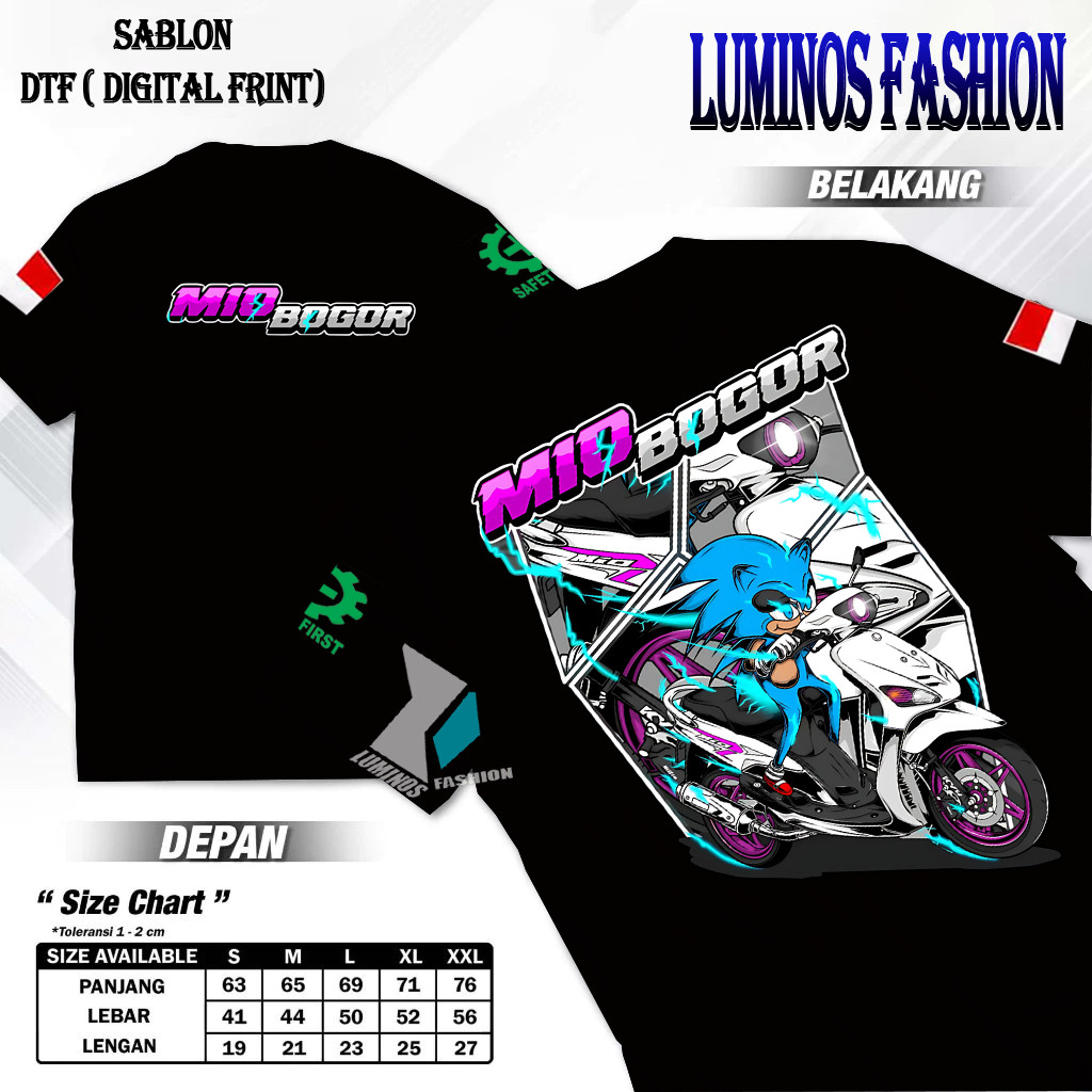 avery clothing Tshirt KOMUNITAS MIO - Kaos MIO SPORTY - BAJU MIO SPORTY - KAOS 5TL COCOK UNTUK PRIA 