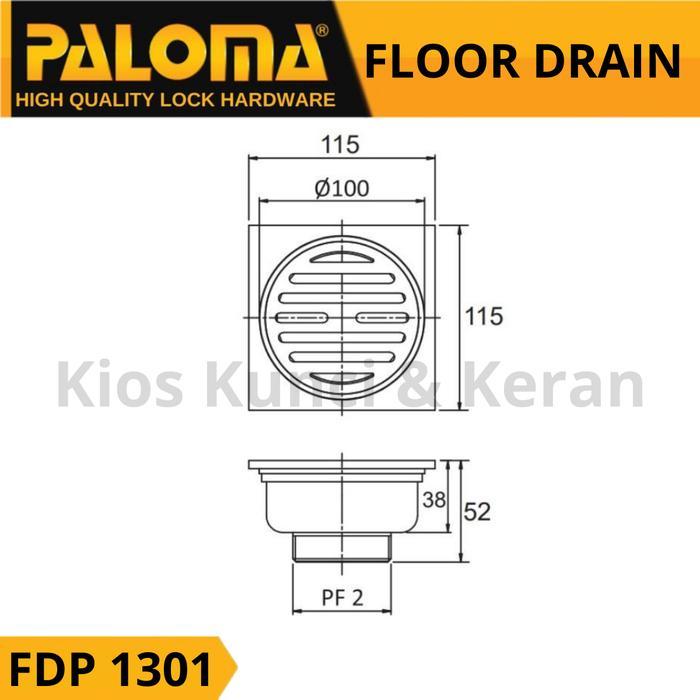 PALOMA FDP 1301 Floor Drain Saringan Air Kamar Mandi