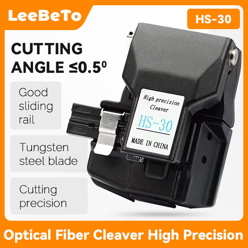 HS-30 High Precision Optical Fiber Cleaver Fiber Optical Cutter Comparable for Fujikura Fiber Cleave