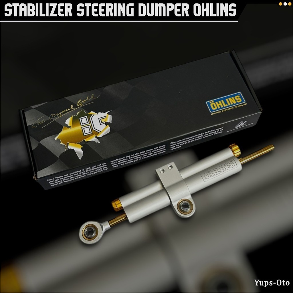 Steering Dumper Ohlins Stabilizer Stang Universal STABILIZER STANG TENGAH OHLINS FULL CNC ALUMINIUM 
