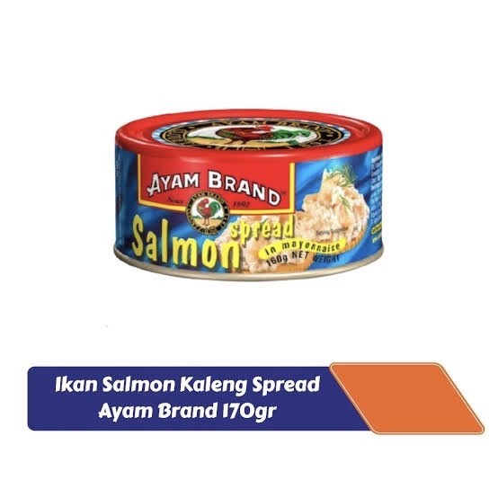 Ikan Salmon Kaleng Spread. Ayam Brand