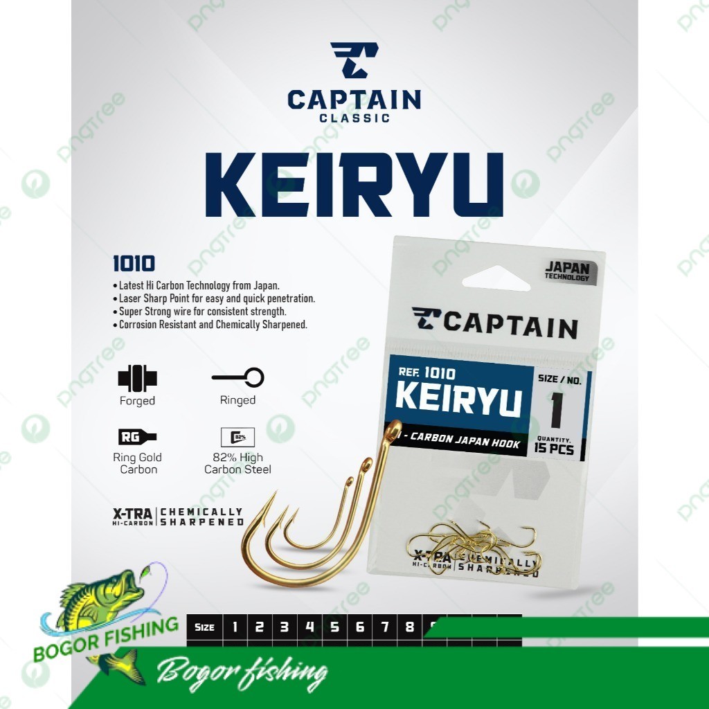 Kail Pancing Captain Keiryu Gold 1010G - KAIL PANCING WARNA EMAS GOLD