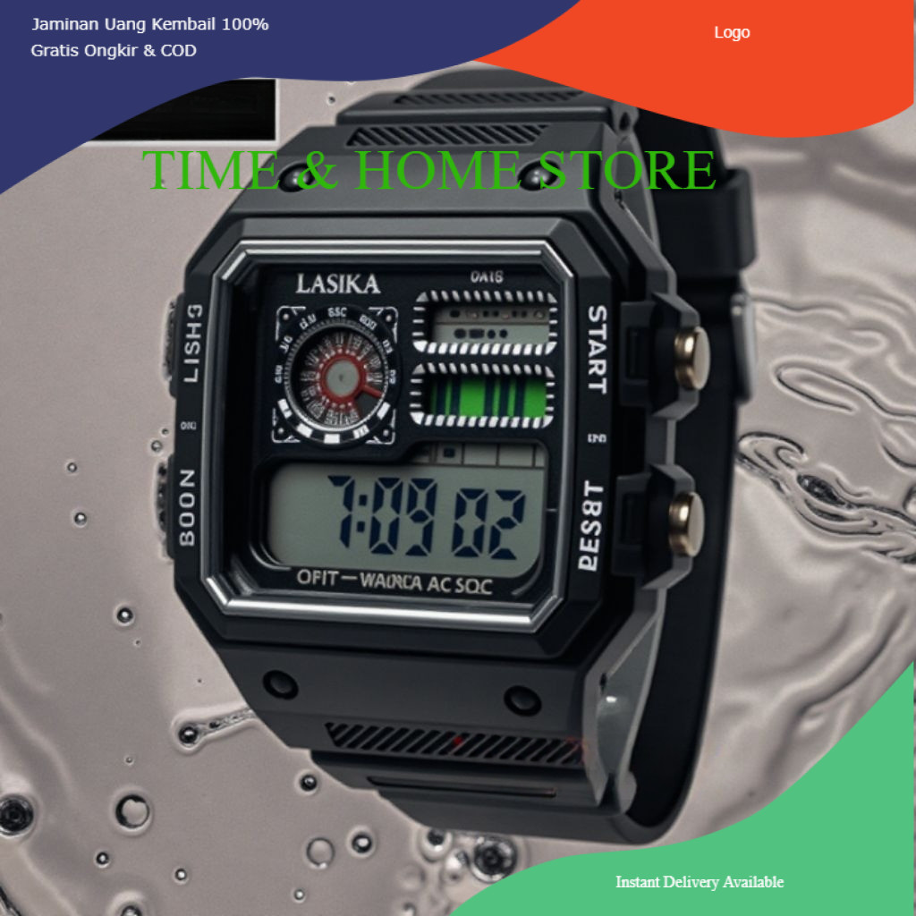 THS Jam Tangan Pria LASIKA F97 Water Resistance