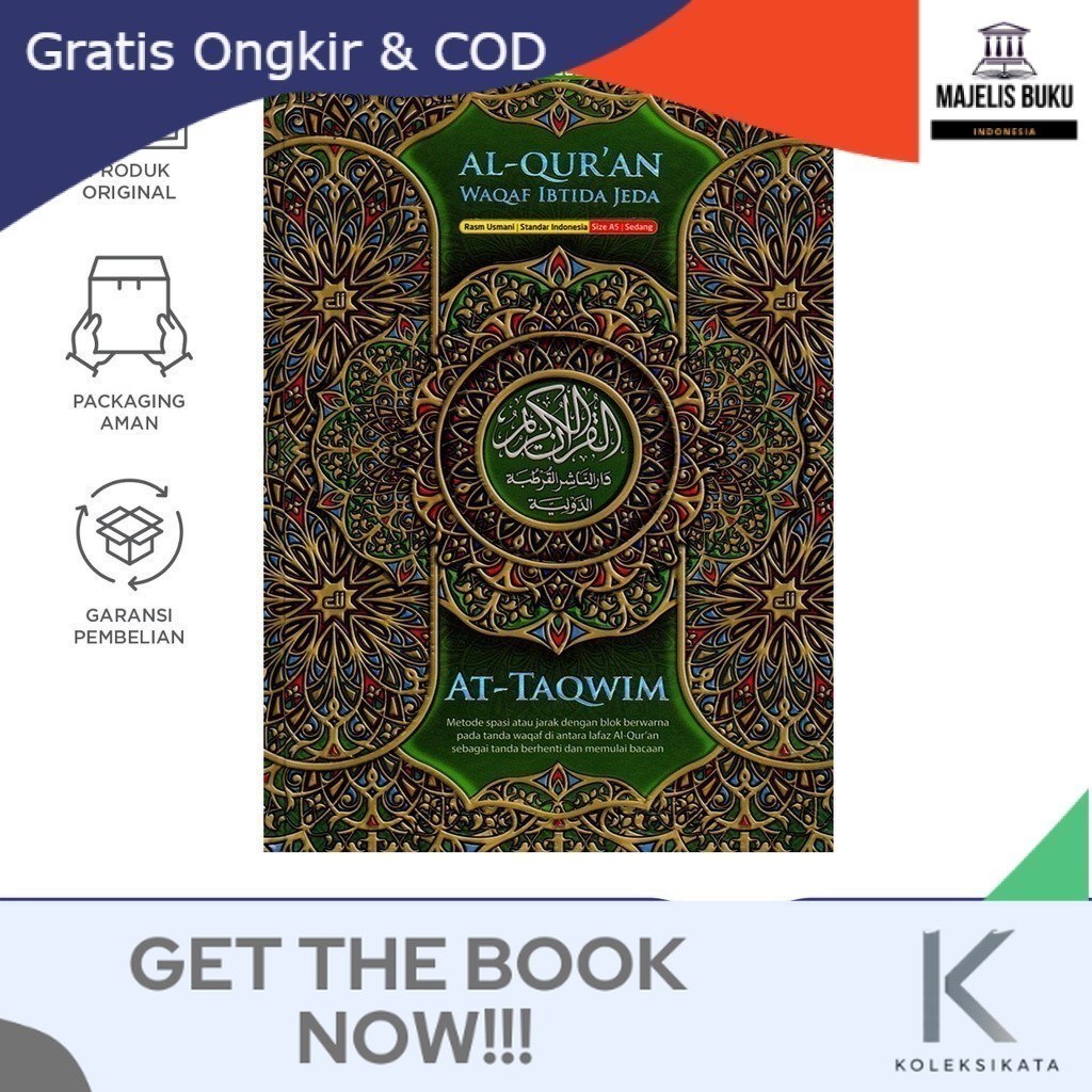 Al-Quran Cordoba At-Taqwim Waqof Ibtida Jeda A5
