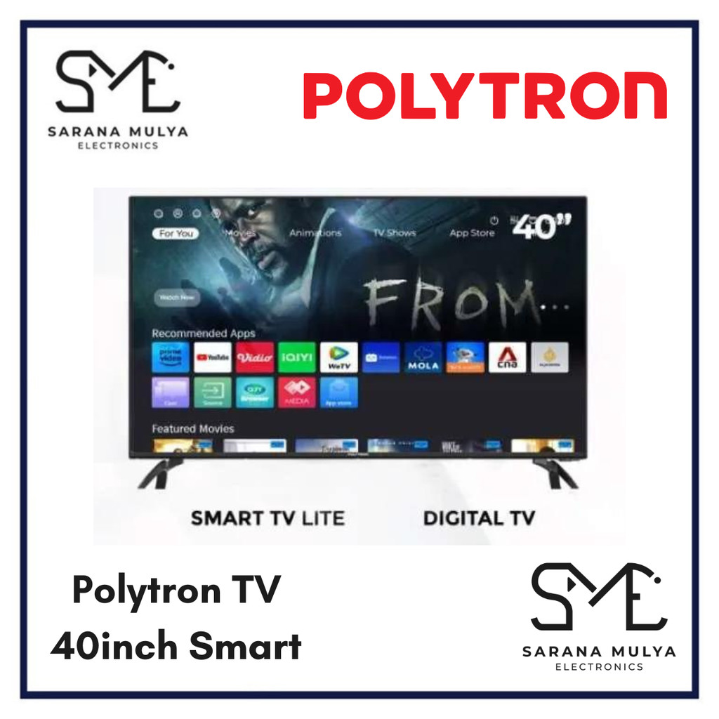 POLYTRON SMART TV 40CV8969 - SMART TV + DIGITAL TV POLYTRON 40INCH