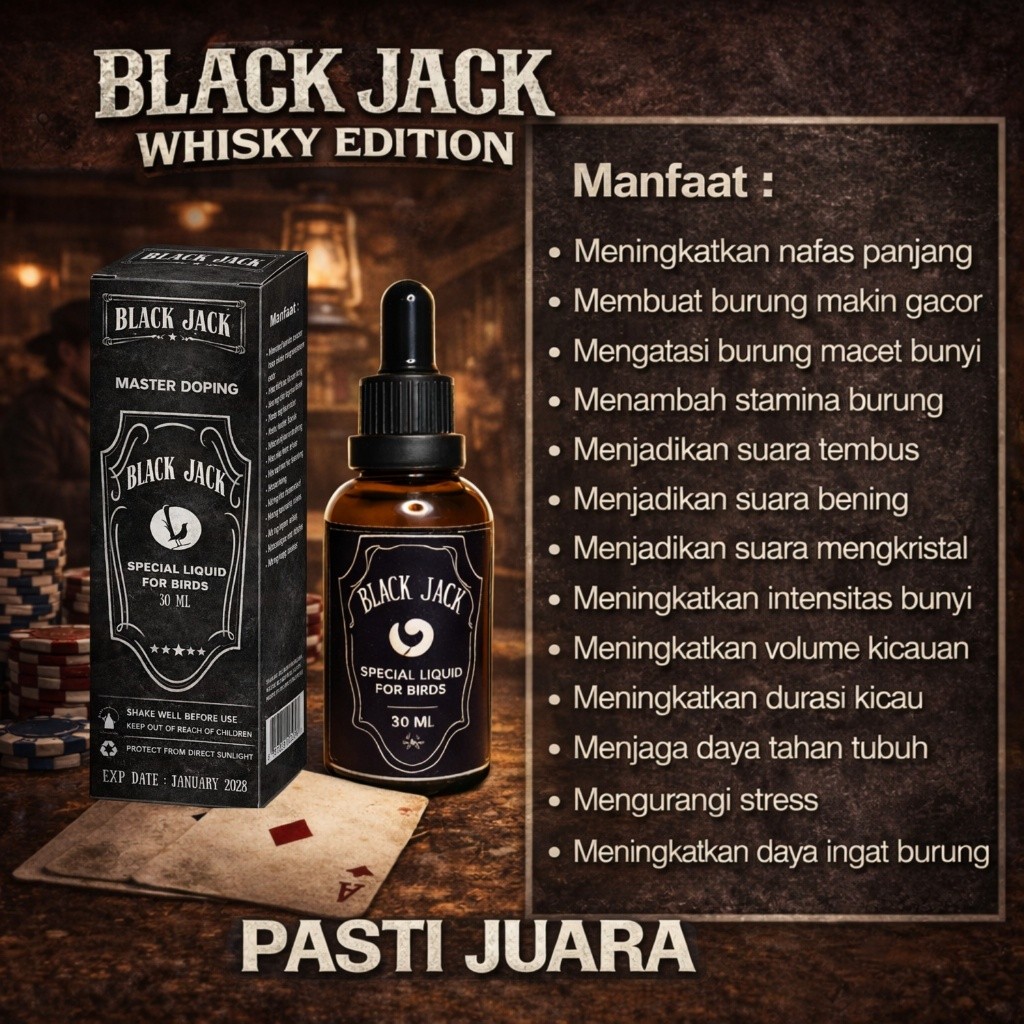 Doping Burung - Black Jack Vitamin Burung Original Doping Penggacor Burung Doping Semua Jenis Burung