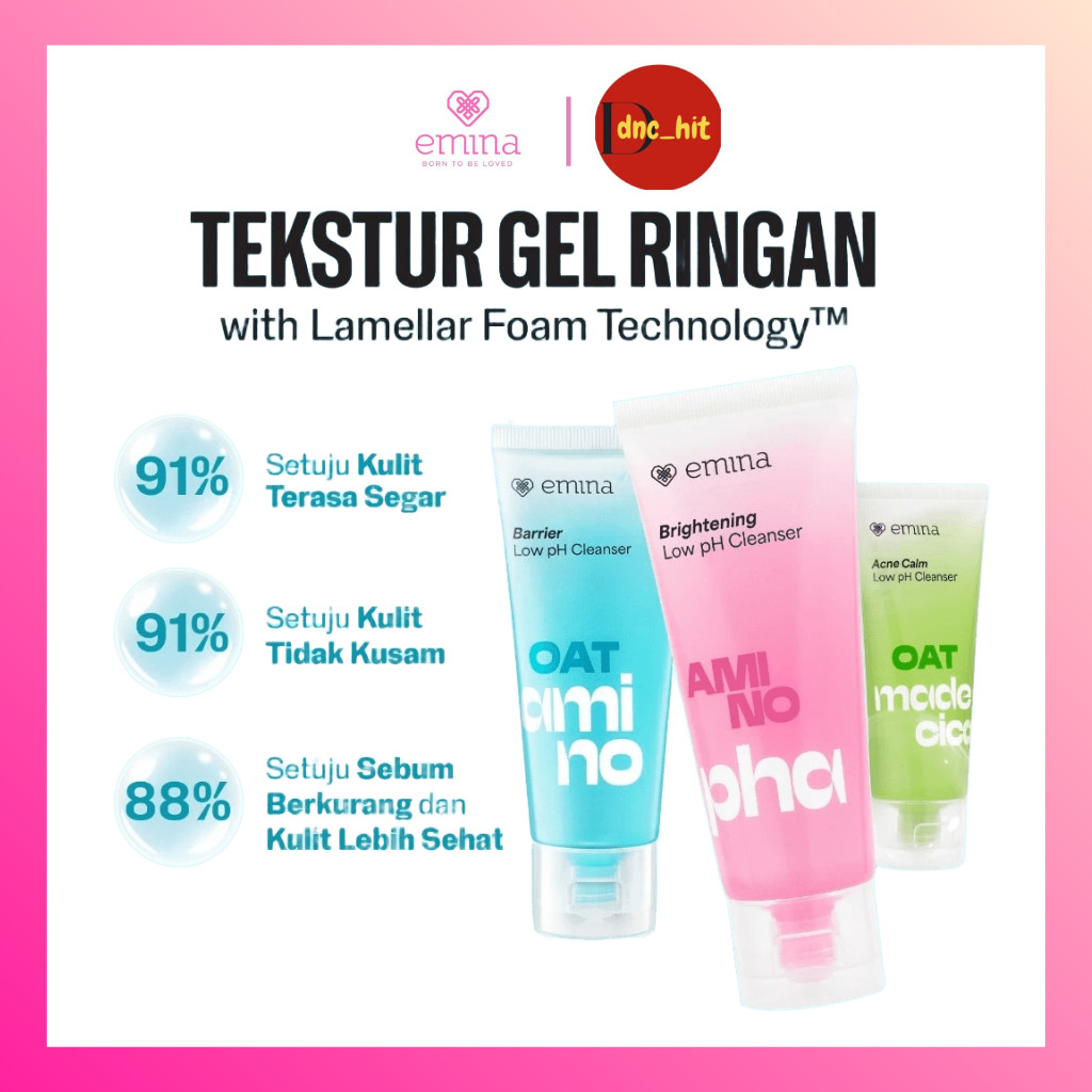 Emina Oat Amino Low pH Gel Cleanser 70ml