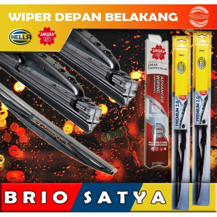 Wiper Depan Belakang Brio Satya HELLA SAKURA