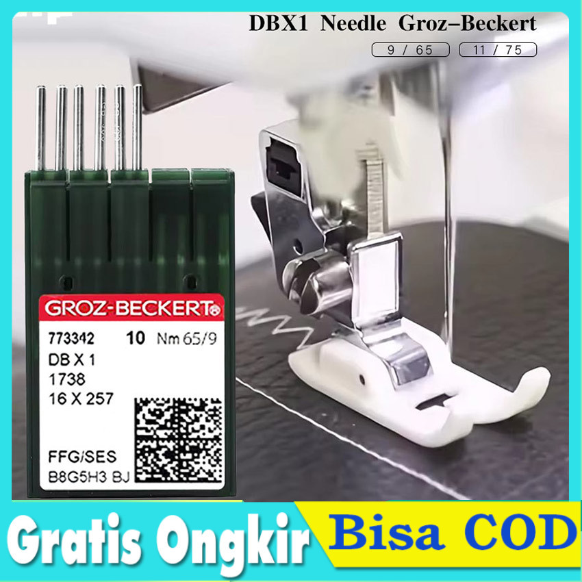Jarum Mesin Jahit DBx1 Gold Titanium Jarum Jahit High Speed Industri DB X 1 Anti Panas Awet Per Bung