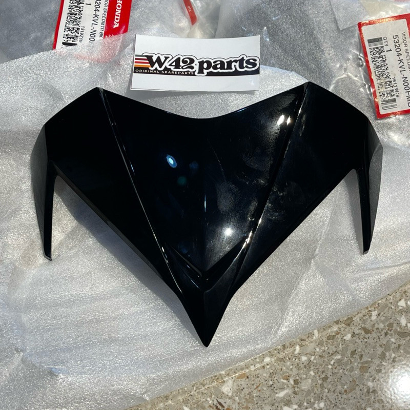 VISOR BATOK DEPAN ATAS SPEEDOMETER SUPRA X 125 X125 BATMAN ORIGINAL AHM 53204 KVL N00FMB