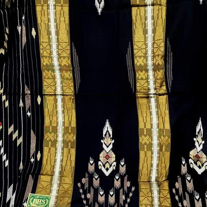 peromsi sepesial SARUNG BHS SGE HITAM LIMITED SUTRA SPUNSILK 210 GOLD ORIGINAL
