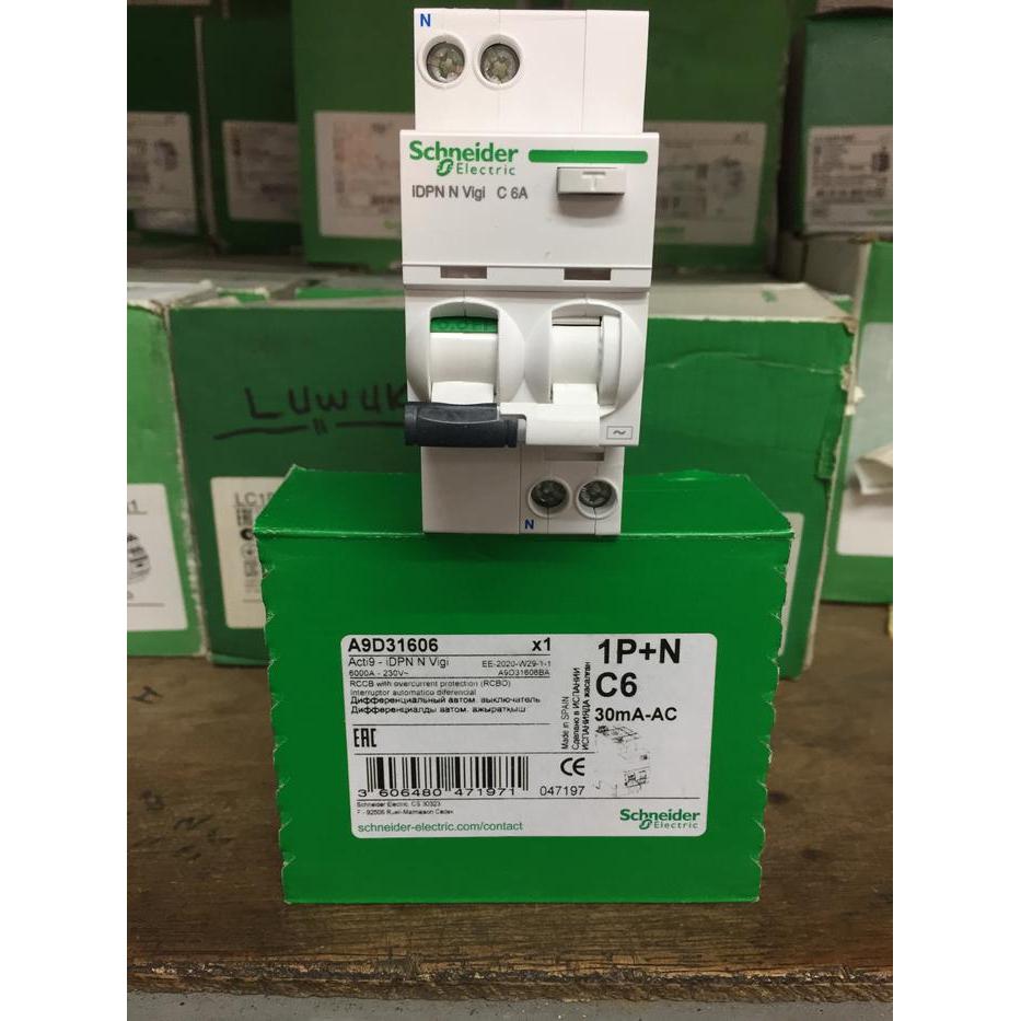 RCBO Schneider IDPN N VIGI 1P+N 6A-32A 30mA ELCB 1P+N - 6A