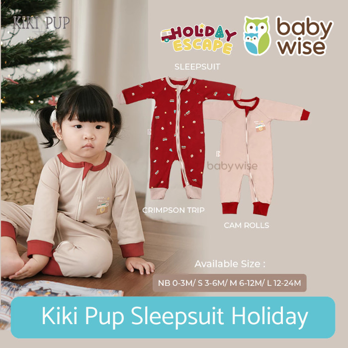 Kiki Pup Sleepsuit Holiday - Jumper Bayi