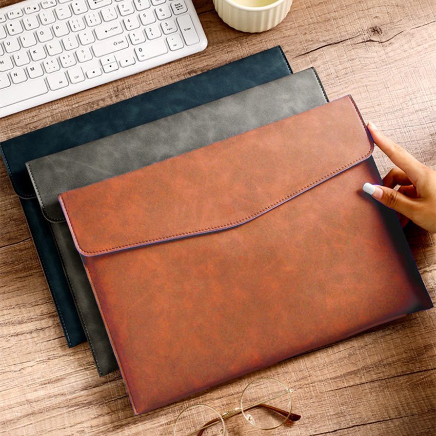 Map A4 Folio Bahan Kulit Sintetis - Document Keeper - Map Folder Organizer