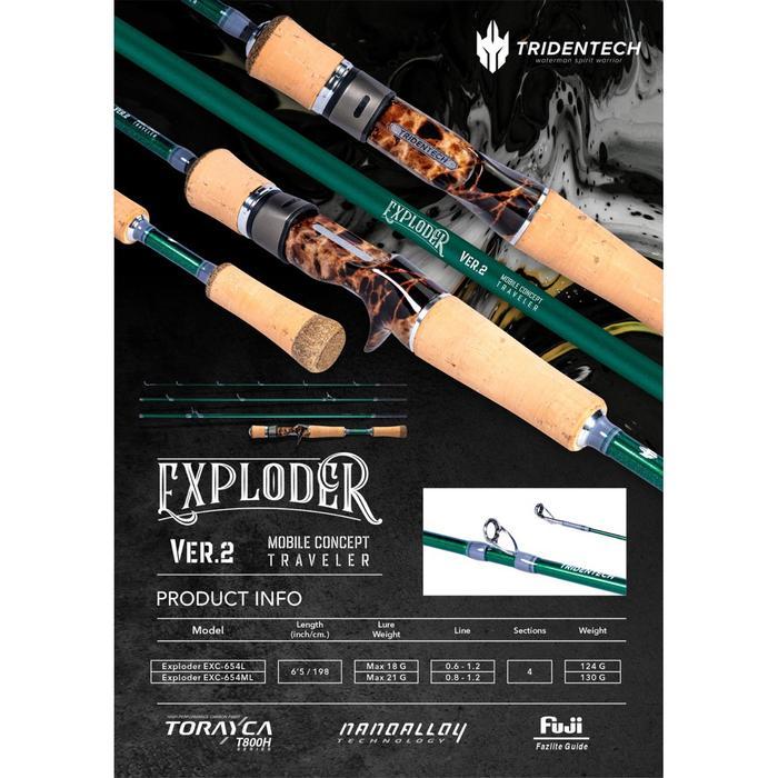 Travel Rod Tridentech EXPLODER V2 New Model 2025