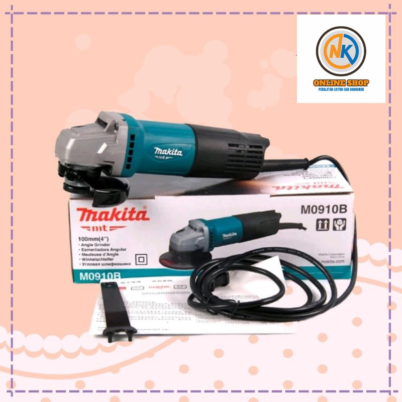 NK_ONLINESHOP MENJUAL MAKITA M0910B Mesin Gerinda Tangan 4 Inch Gerinda Listrik M 0910 B M 0910B M09