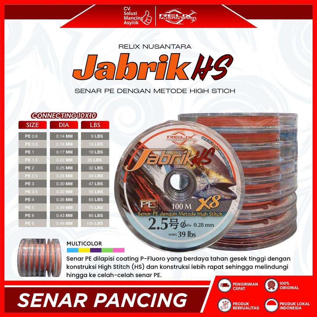 SENAR RELIX NUSANTARA PE JABRIX HS X8 | 200 & 300 METER