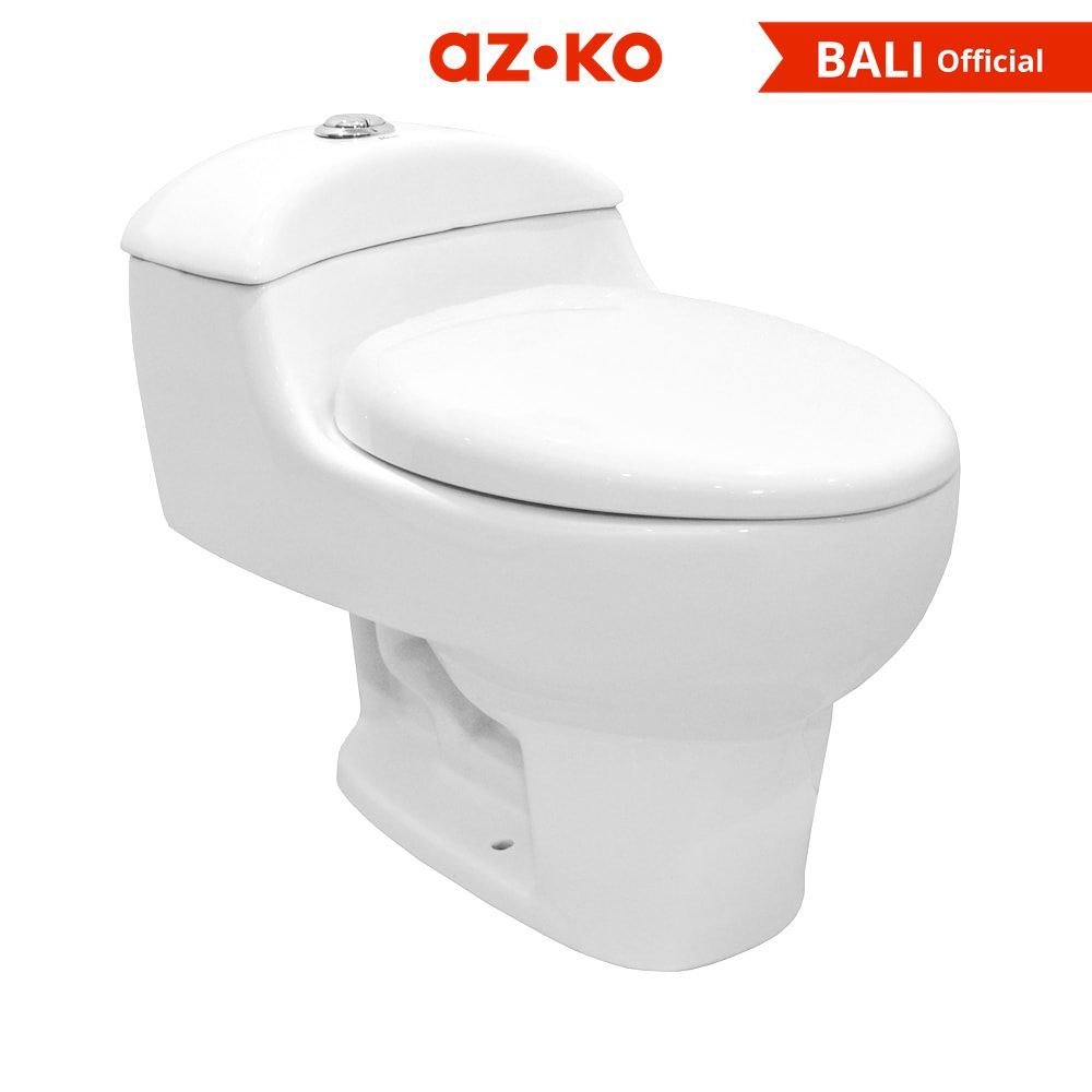 AZKO Fosa Kloset Duduk Monoblock Siphonic Ac815 Sitting Toilet Wc Duduk Perlengkapan Kamar Mandi Bat