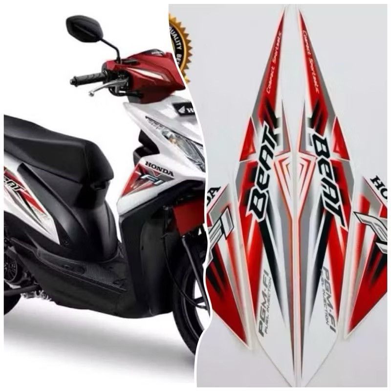 Striping Stiker Lis Les Motor Honda Beat Fi 2015