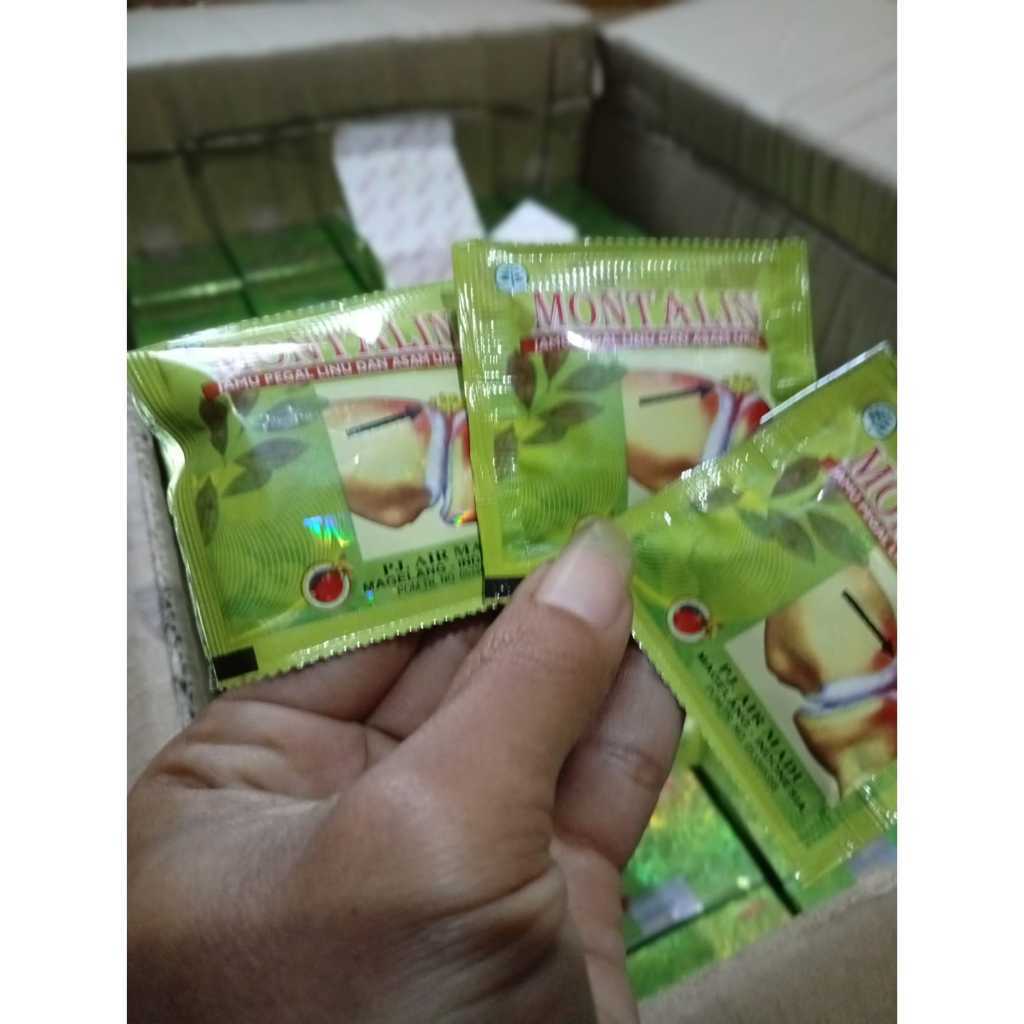 Tolak Angin isi Kapsul 10 sachet MontalinTeng Herbal mambantu mengatasi masuk angin