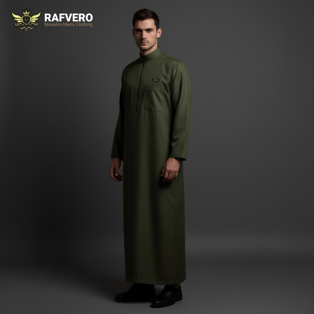 NEW RAFVERO - Jubah Pria Elvano - Gamis pria - Original RAFVERO - Material Toyobo