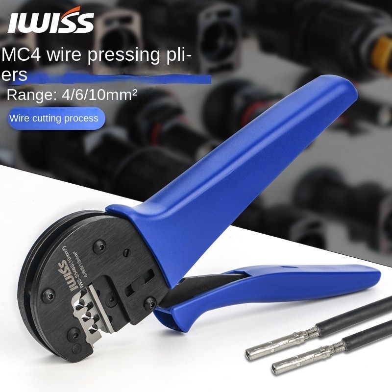 Tang Crimping MC4 10mm 6mm 4mm Solar Panel Press Plier Solar Connector PV Cable Crimping Tool Solar 